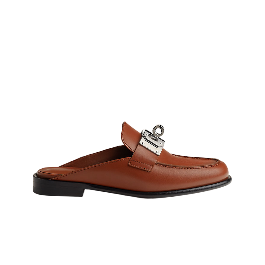 H241159Z-20350 (W) Hermes Iota Mule Calfskin & Gold