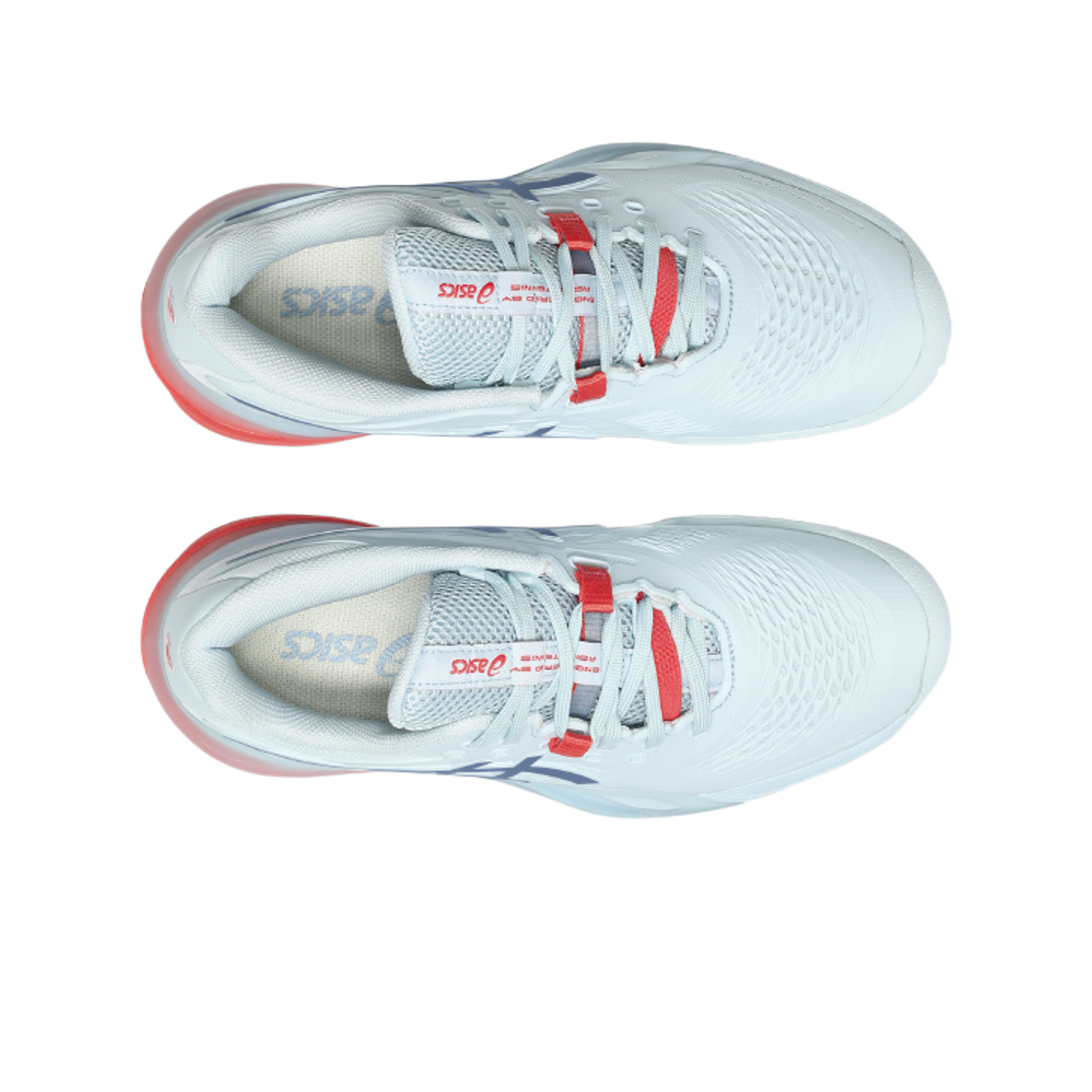 (W) 아식스 젤 레졸루션 X 클레이 스카이 그레이 블루((W) Asics Gel-Resolution X Clay Sky Grey Blue) - 2