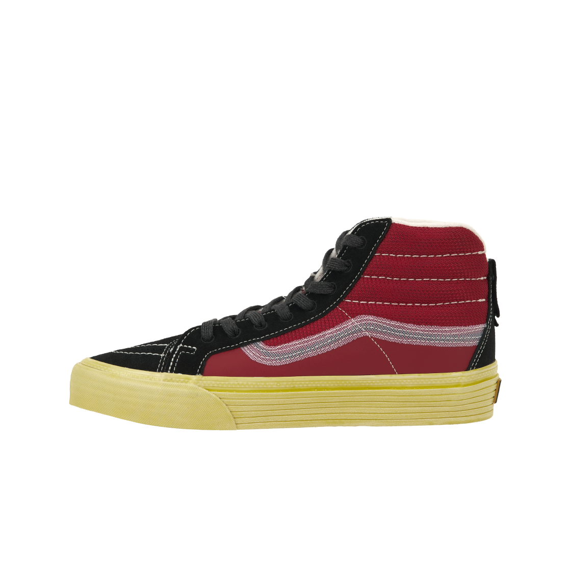 반스 스케이트 하이 노치백 스플릿 VR3 LX 빈티지 스포츠 블랙 레드(Vans Sk8-Hi Notchback Split VR3 LX Vintage Sport Black Red) - 3