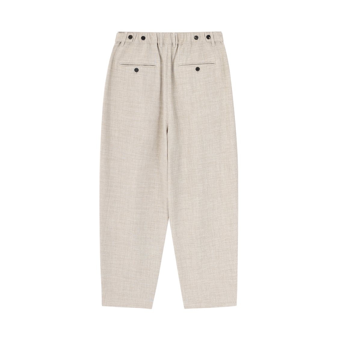 송지오 옴므 아티저널 린넨 캐롯 팬츠 베이지(SONGZIO HOMME Artisanal Linen Carrot Pants Beige) - 2