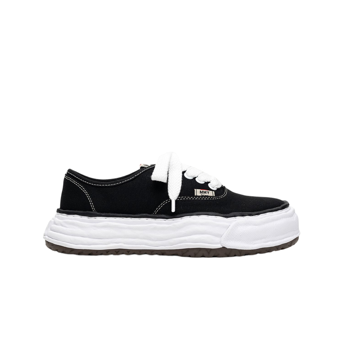 메종 미하라 야스히로 베이커 26 OG 솔 캔버스 로우탑 스니커즈 블랙(Mihara Yasuhiro Baker 26 OG Sole Canvas Low-Top Sneaker Black)