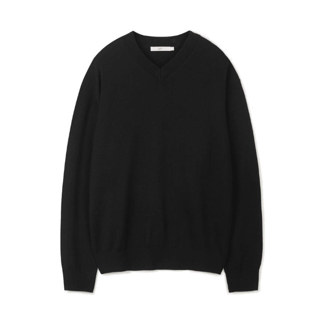 24/7 시리즈 브이넥 12Gg 니트 블랙(24/7 series V-Neck 12Gg Knit Black)
