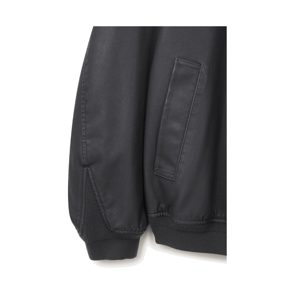 24/7 시리즈 레더 Ma-1 자켓 차콜(24/7 series Leather Ma-1 Jacket Charcoal) - 5