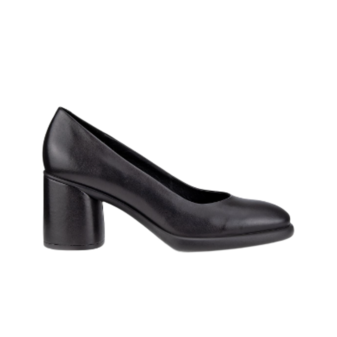 (W) 에코 스컬프티드 55 레더 펌프스 블랙((W) Ecco Sculpted 55 Leather Pumps Black)