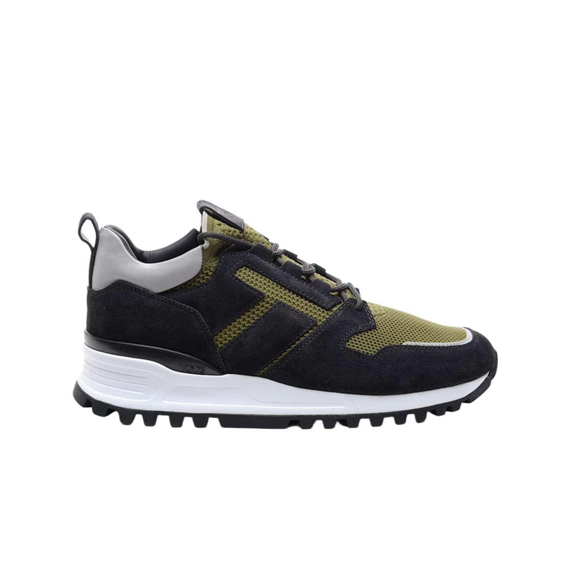 토즈 하이 테크 패브릭 스니커즈 블랙 카키(Tod's High Tech Fabric Sneakers Black Khaki)