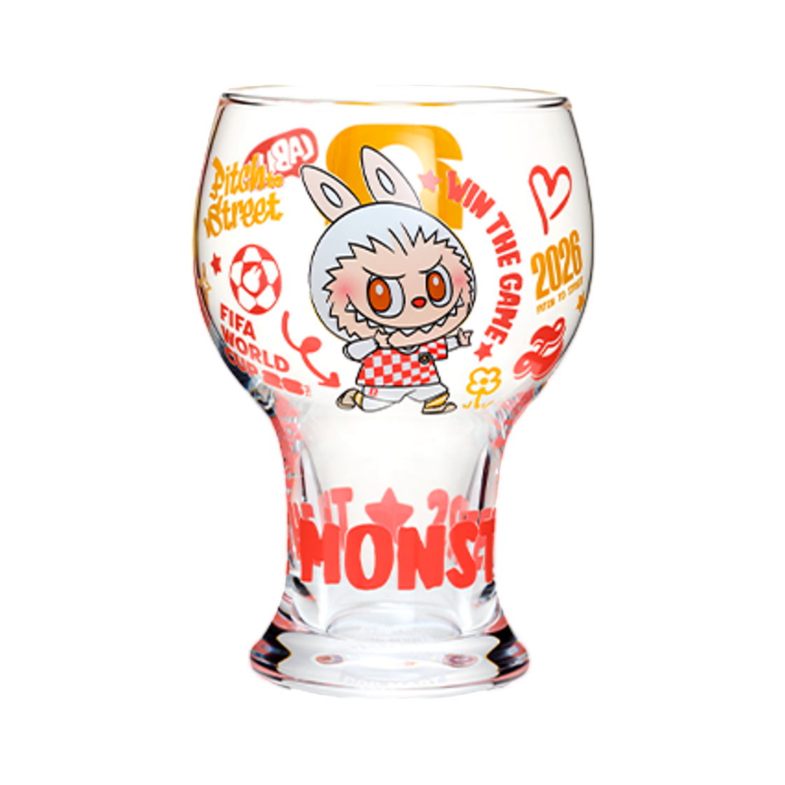 팝마트 더 몬스터즈 x 피파 시리즈 글래스 컵 씰 더 빅토리 (개봉 박스)(Pop Mart The Monsters x FIFA Series Glass Cup Seal The Victory (Opened Case)) - 1