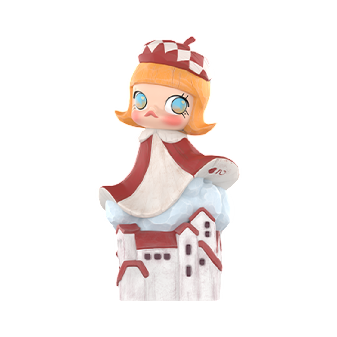 팝마트 몰리 20주년 여정 속 순간 시리즈 피규어 레드 루프 코티지 (개봉 박스)(Pop Mart Molly Scenery Along The Way 20th Anniversary Series Figures Red Roofed Cottage (Opened Case)) - 1
