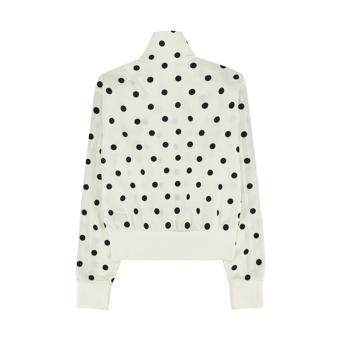 (W) 아디다스 오리지널스 새틴 폴카 닷 트랙 탑 오프 화이트 - KR 사이즈((W) Adidas Originals Satin Polka Dot Track Top Off White - KR Sizing) - 2