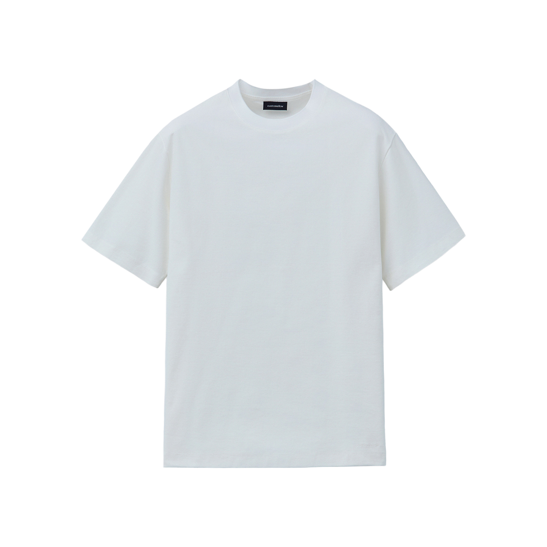 커스텀멜로우 베이직 티셔츠 화이트(Customellow Basic T Shirt White) - 1