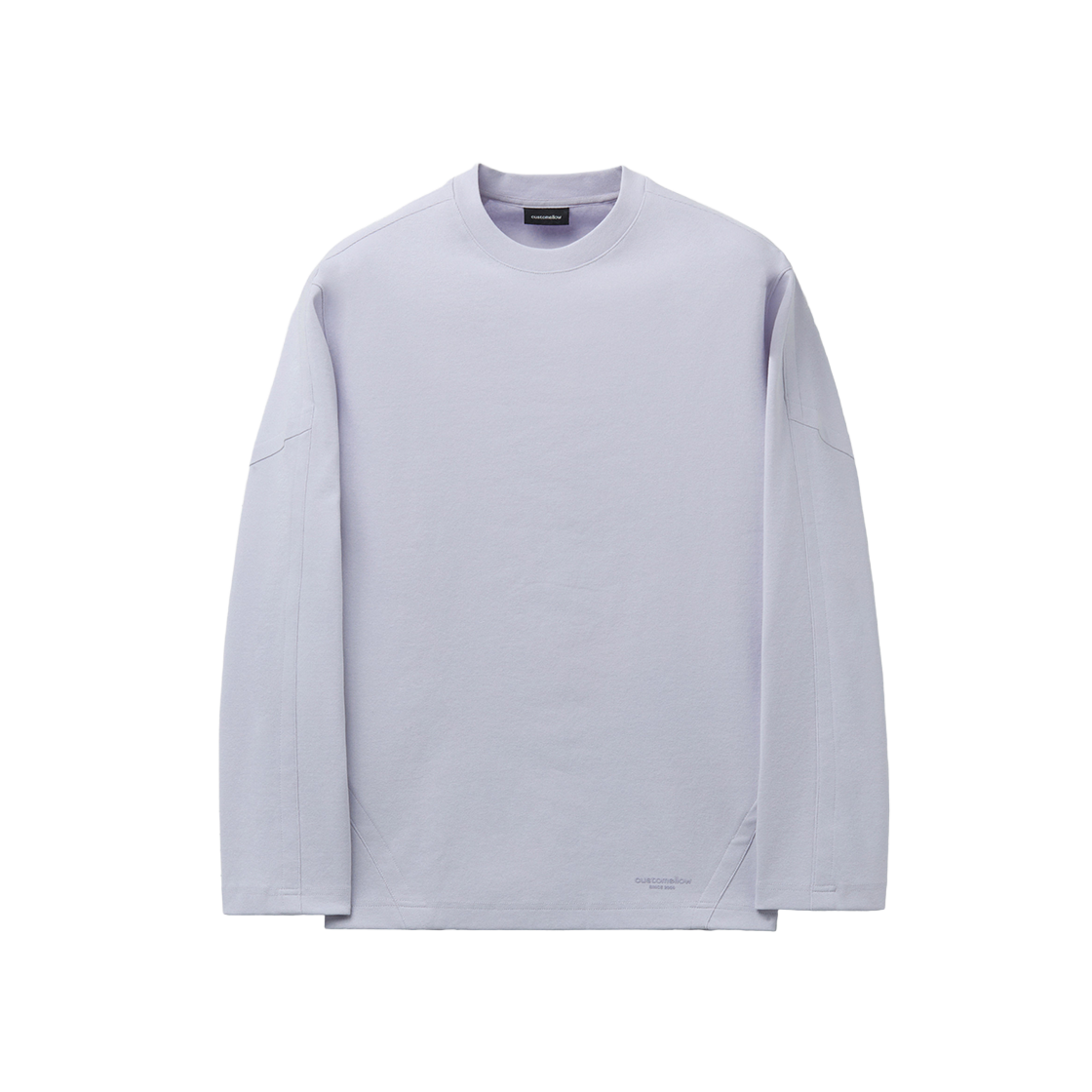커스텀멜로우 바인딩 디테일 티셔츠 퍼플(Customellow Binding Detail T Shirt Purple) - 1