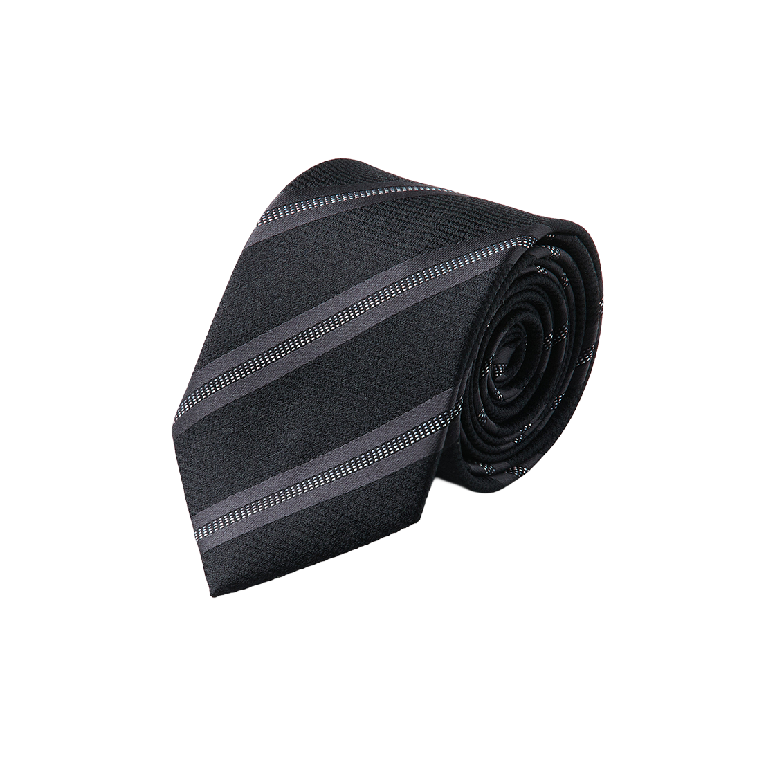 커스텀멜로우 스트라이프 타이 블랙(Customellow Stripe Tie Black) - 1