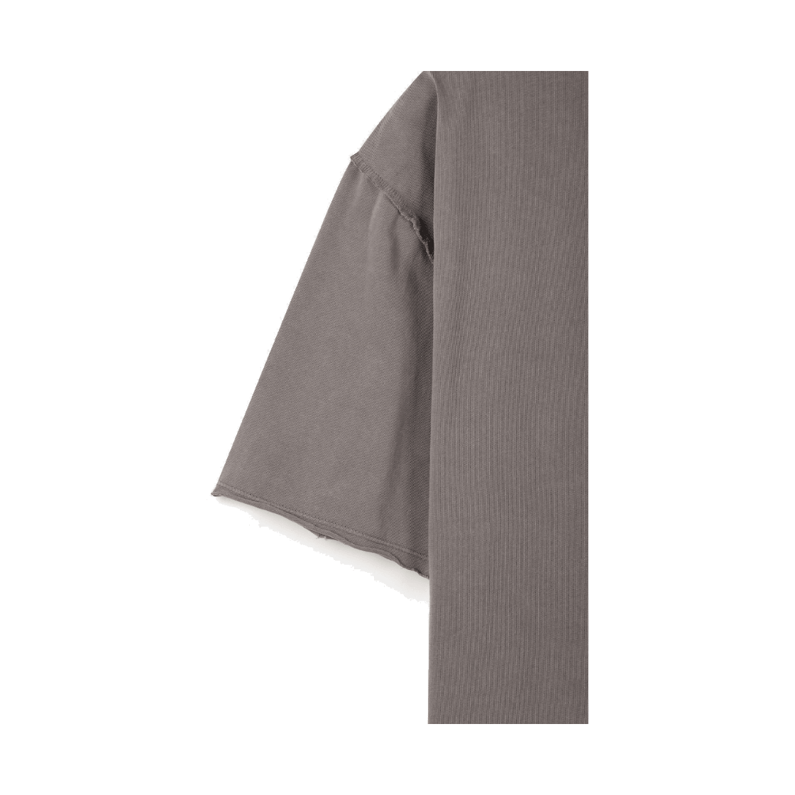 24/7 시리즈 다이드 워싱 로우 엣지 티셔츠 다크 브라운(24/7 series Dyed Washing Raw Edge Crop T-Shirts Dark Brown) - 4