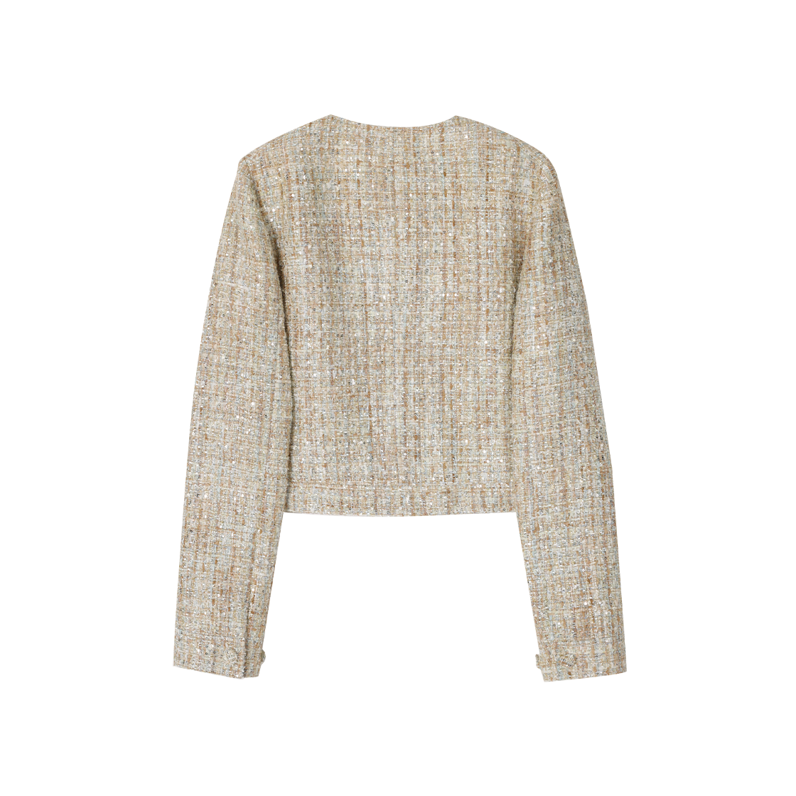 (W) 송지오 프릴 트위드 자켓 베이지((W) SONGZIO Frill Tweed Jacket Beige) - 2
