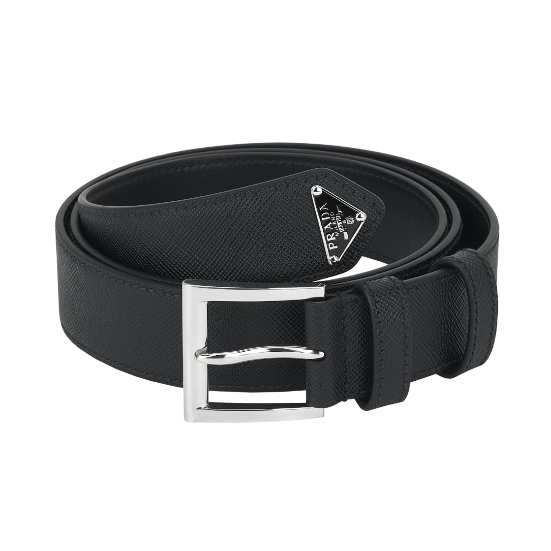 프라다 사피아노 레더 벨트 블랙(Prada Saffiano Leather Belt Black)