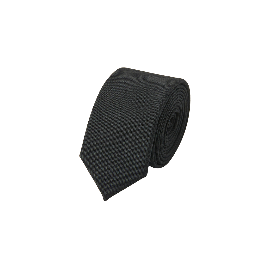 커스텀멜로우 울 슬림 타이 블랙(Customellow Wool Slim Tie Black)
