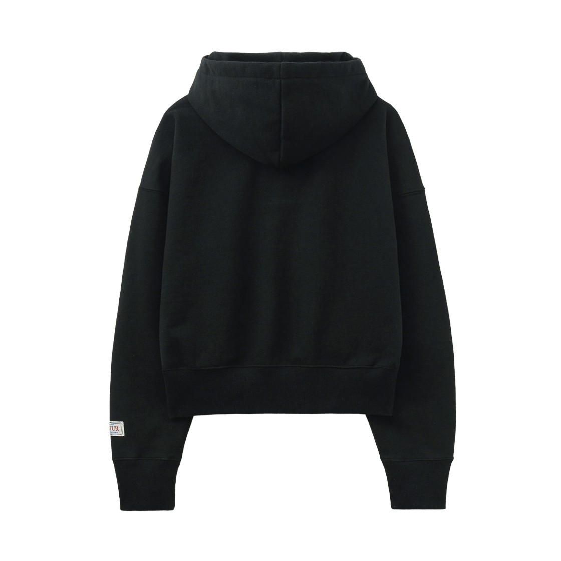세터 우먼 아페로 포켓 크롭 후드 티셔츠 블랙(SATUR W Apero Pocket Crop Hoodie - Black) - 2