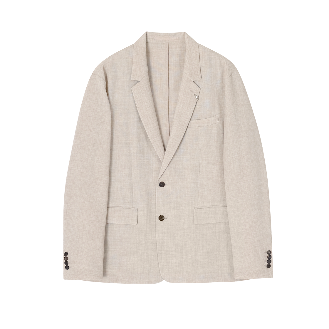 SI3JK335BE SONGZIO HOMME Artisanal Linen Blazer Beige