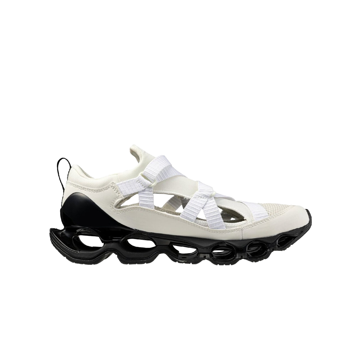 미즈노 우먼 웨이브 프로페시 스트랩 오프 화이트 블랙 - 26SS(Mizuno Women Wave Prophecy Strap Off White Black - 26SS)