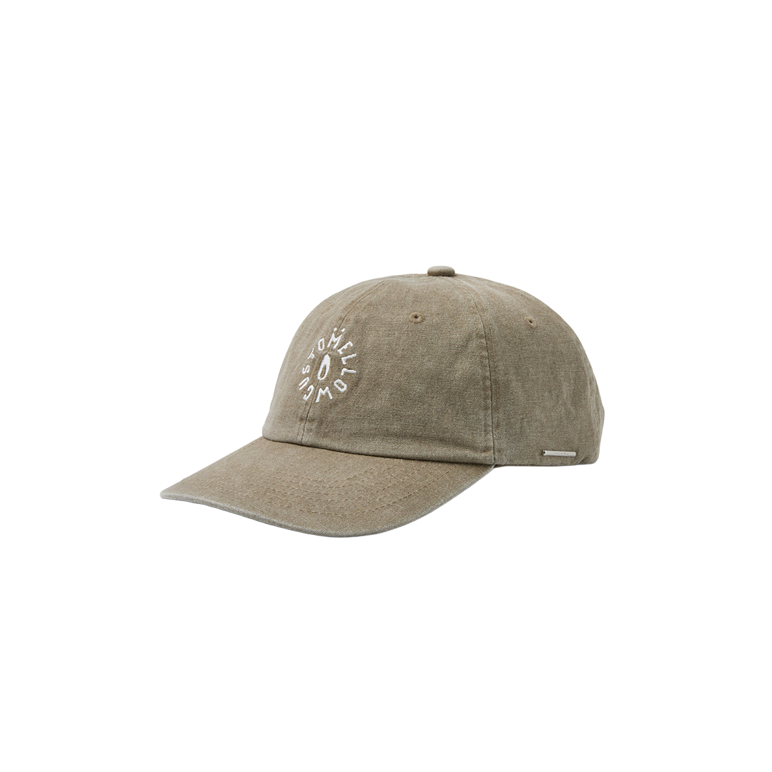 커스텀멜로우 워시드 데님 로고 캡 베이지(Customellow Washed Denim Logo Cap Beige)