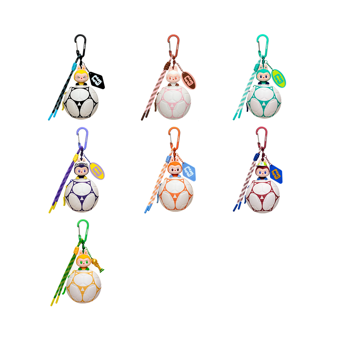 팝마트 더 몬스터즈 x 피파 시리즈 축구공 미니 백 미개봉 랜덤박스 (6개입)(Pop Mart The Monsters x FIFA Series Football Shaped Mini Bag Sealed Case (6 Blind Boxes)) - 2