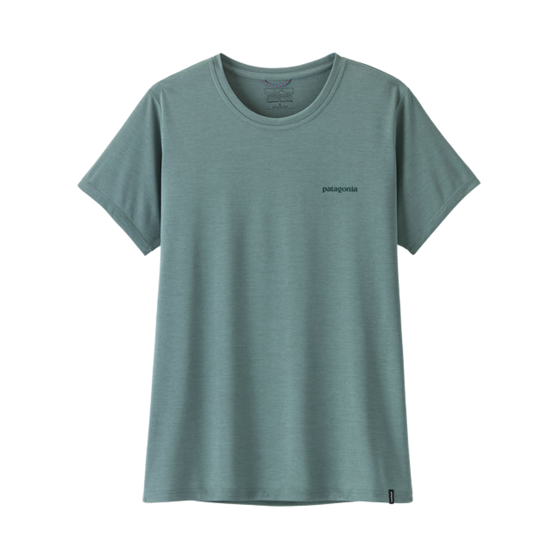 45489 (W) Patagonia Boardshort Logo Capilene Cool Daily Shirt Blue Sage Light Blue Sage X-Dye
