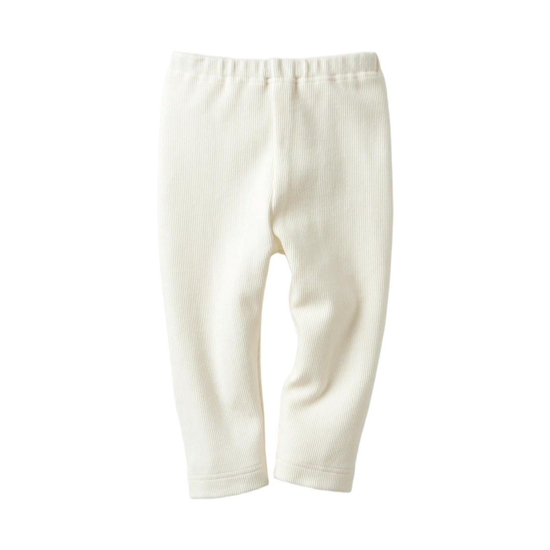 460776-00 (Kids) Uniqlo Ribbed Leggings White - JP