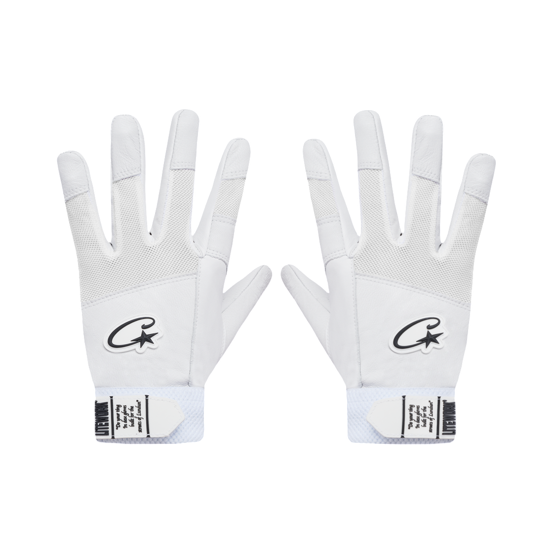 코르테이즈 레더 글러브 화이트(Corteiz Leather Gloves White)