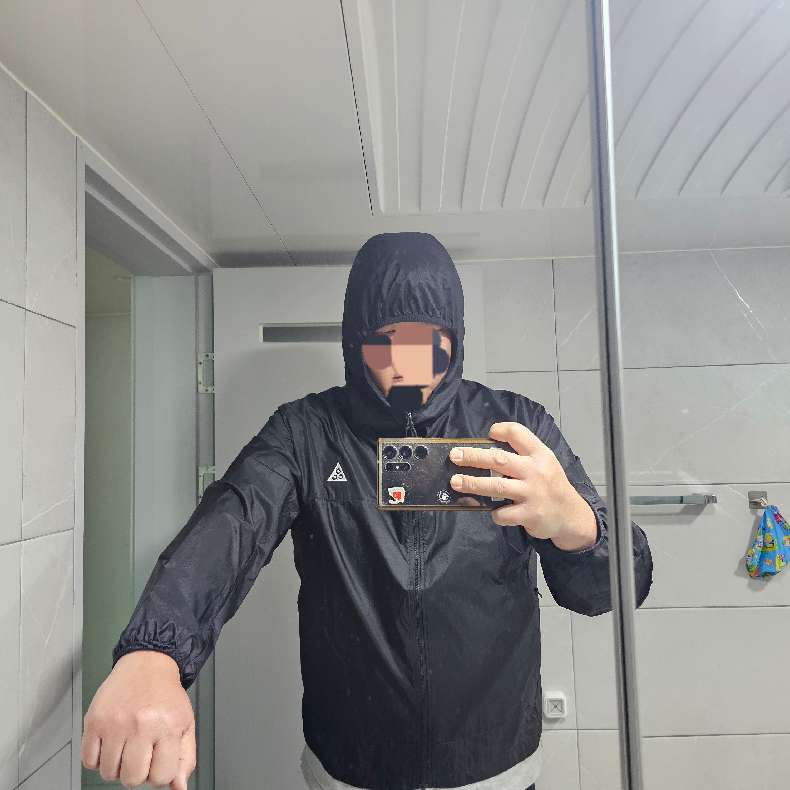 Nike ACG Cinder Cone Windproof Jacket Black Anthracite - Asia 착용 스타일 - 2
