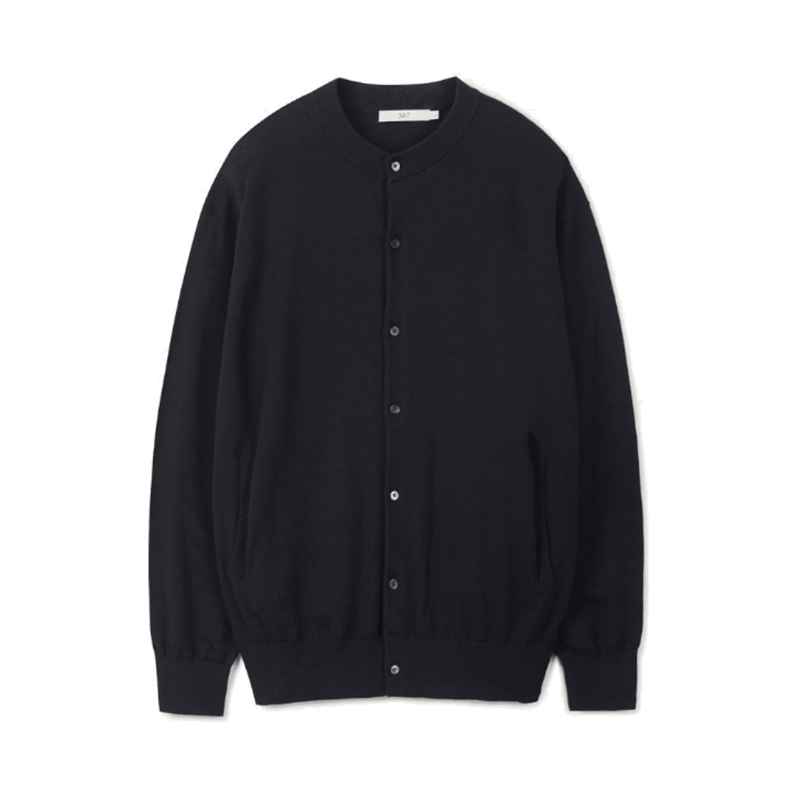 TMWAX25111NYX 24/7 series Highgauge Round Neck Cardigan Navy