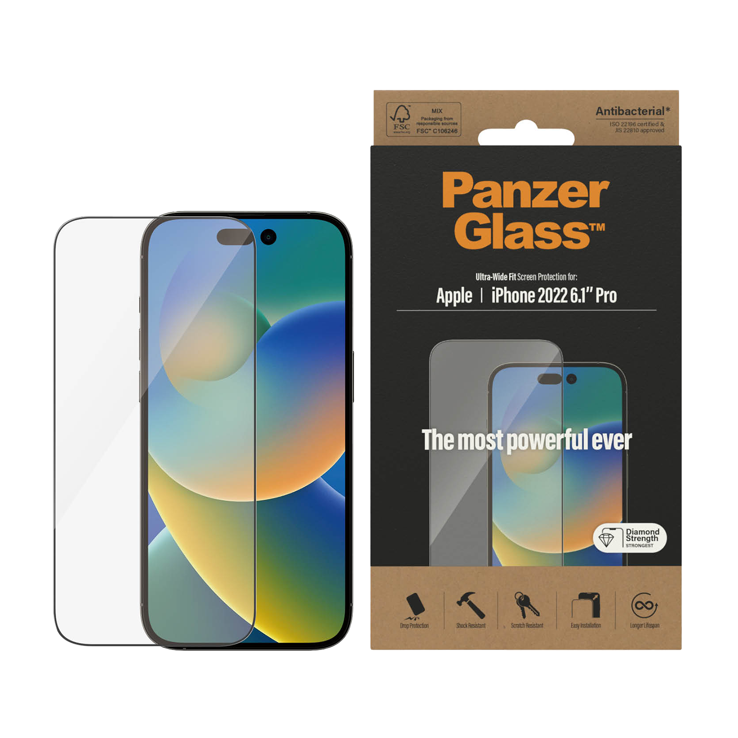 판저글래스 클리어 강화유리 아이폰 14 시리즈(PANZERGLASS Clear Tempered Glass for iPhone 14 Series)