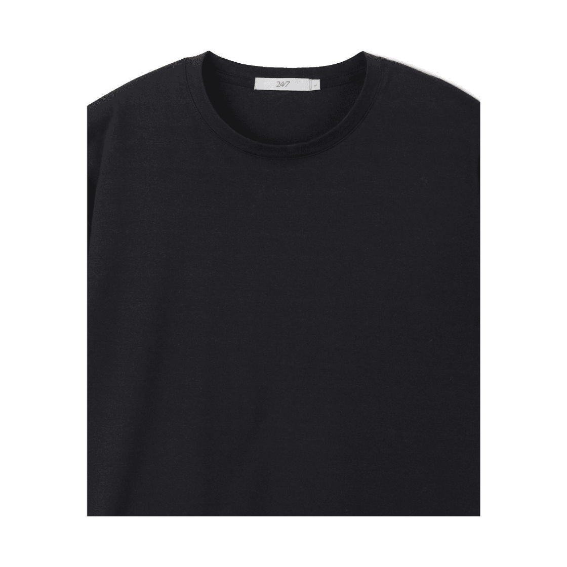 24/7 시리즈 코튼 아스킨 블렌디드 크롭 티 다크 그레이(24/7 series Cotton Askin Blended Crop Tee Dark Gray) - 3