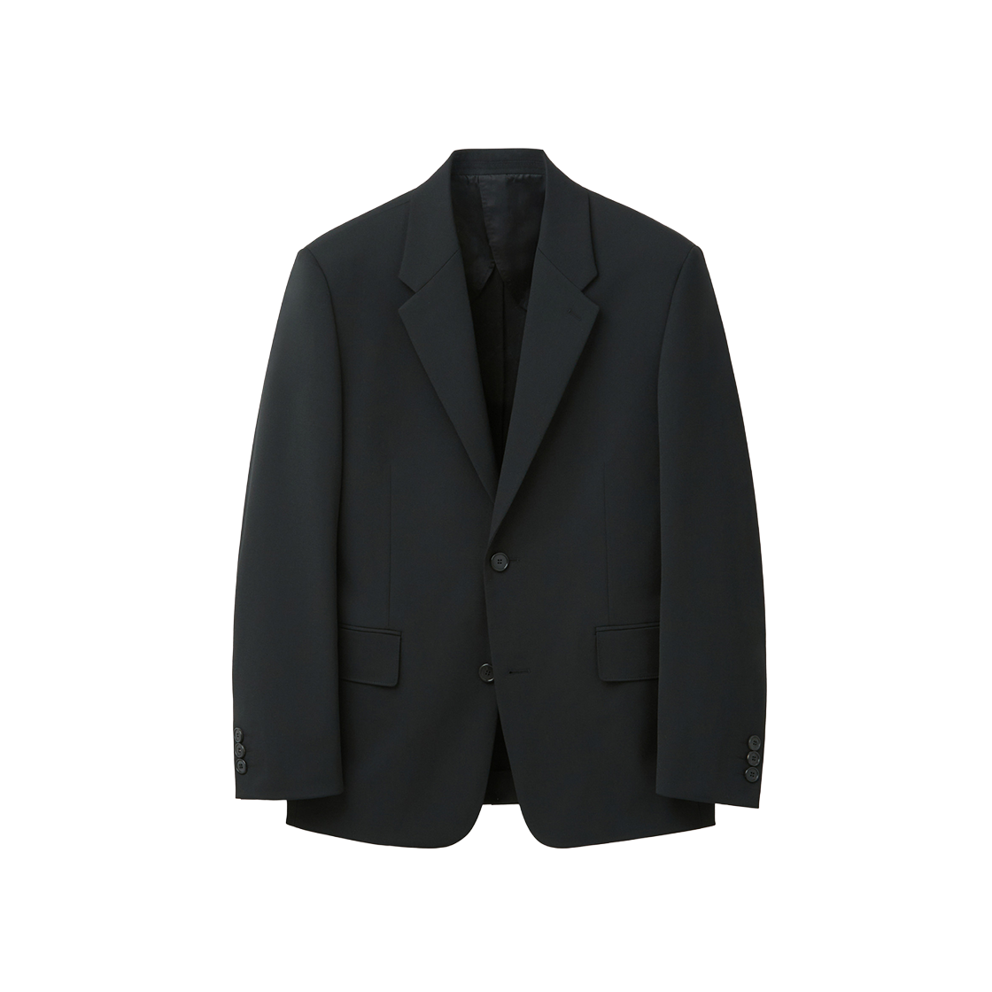 커스텀멜로우 릴렉스드 울 혼방 셋업 자켓 블랙(Customellow Relaxed Fit Wool Blended Set Up Jacket Black)