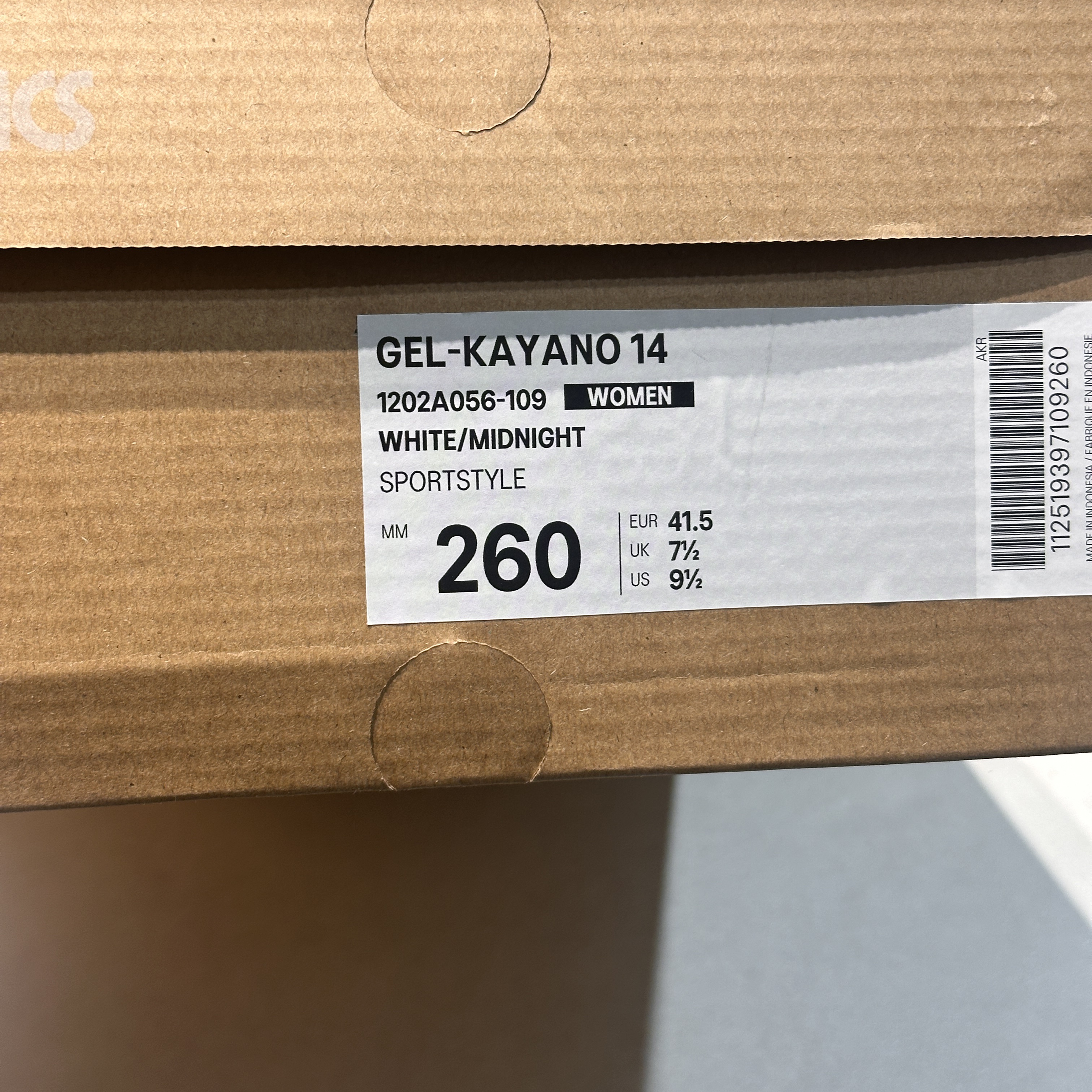 (W) Asics Gel-Kayano 14 White Midnight 착용 스타일 - 2