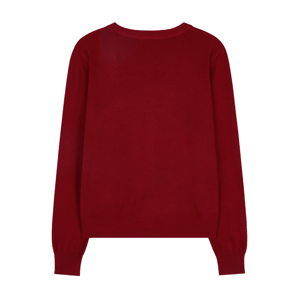 퍼머넌트 아카이브 에어 플렉스 라운드 가디건 딥 레드(Permanent Archive Air Flex Round Cardigan Deep Red) - 2