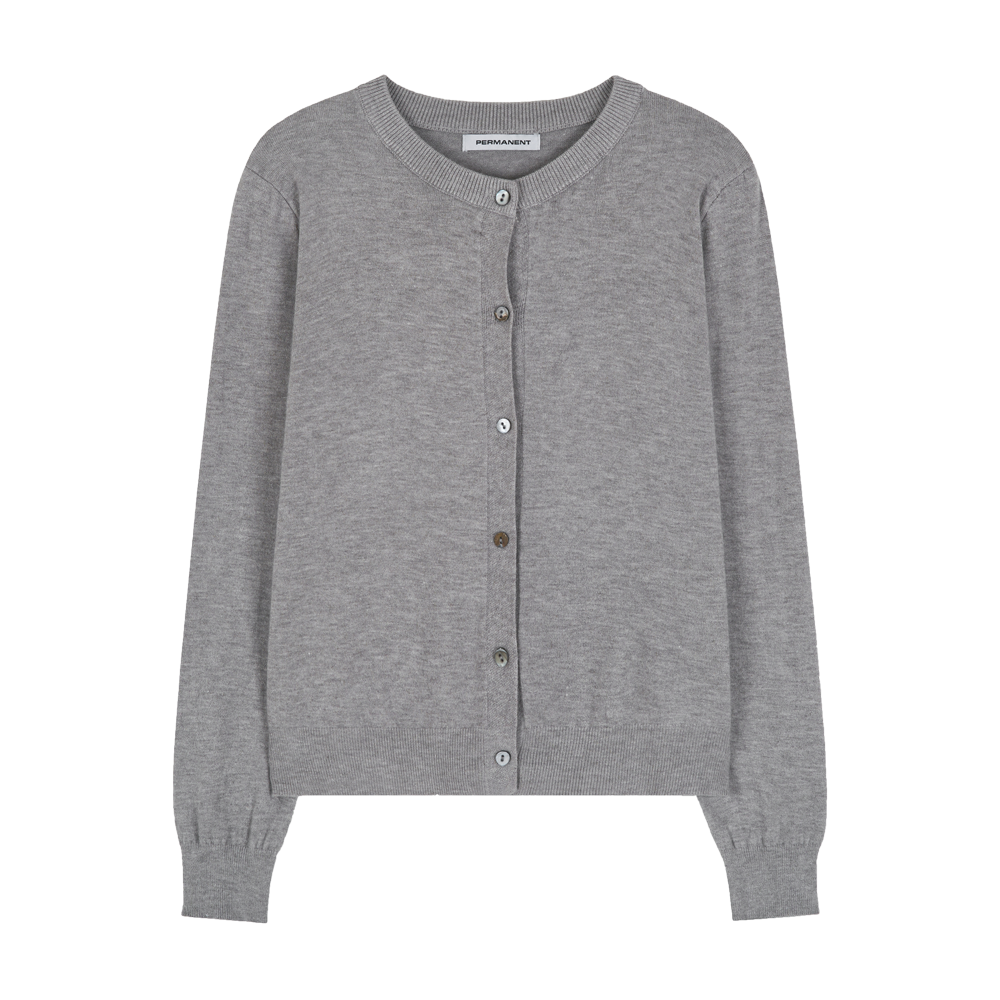 퍼머넌트 아카이브 에어 플렉스 라운드 가디건 그레이(Permanent Archive Air Flex Round Cardigan Gray)