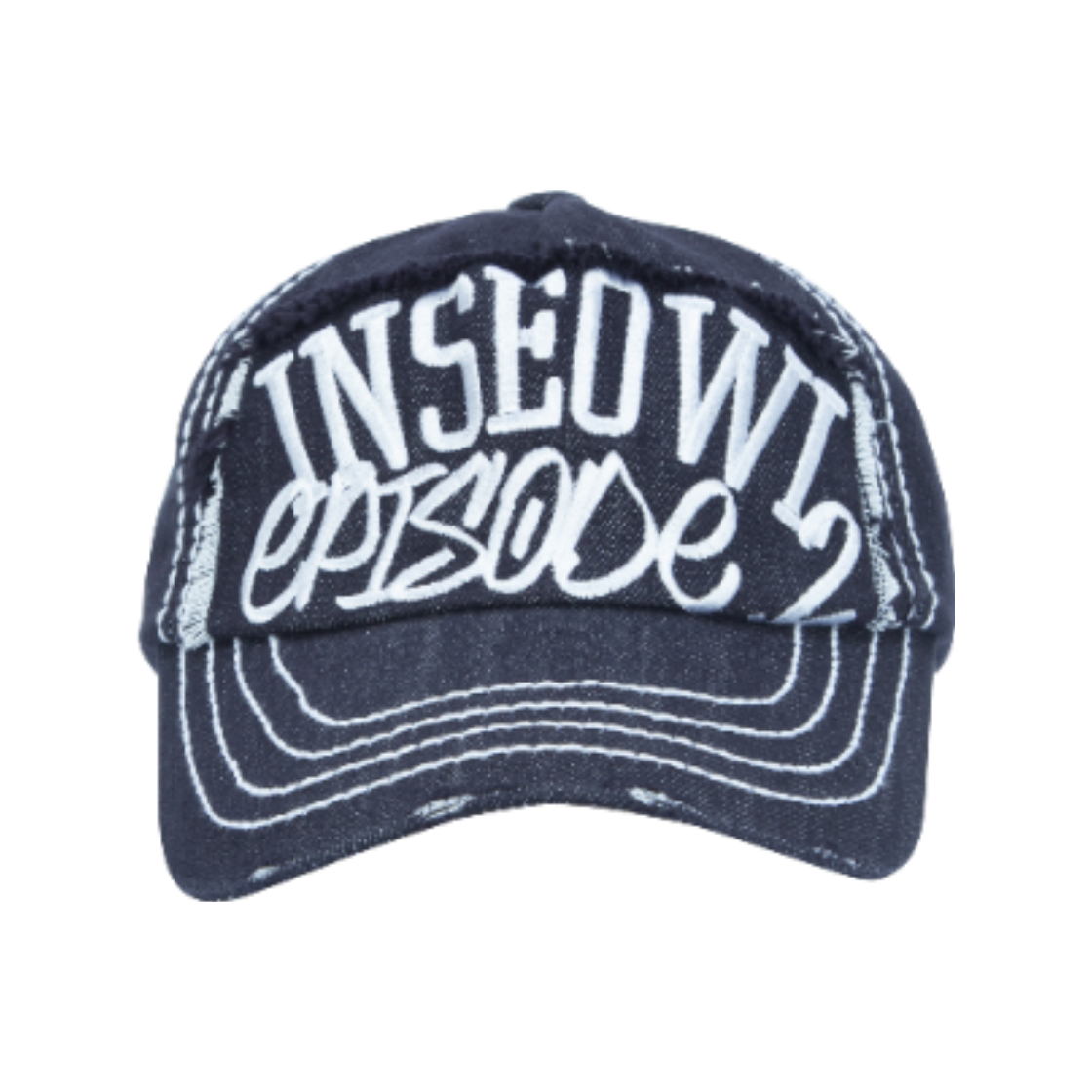 인스아울 워시드스티치 볼캡 데님블루(Inseowl Washed Stitch Ball Cap Denim Blue)