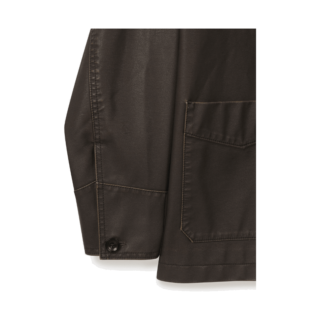 24/7 시리즈 레더 프렌치 워크 자켓 다크 브라운(24/7 series Leather French Work Jacket Dark Brown) - 4