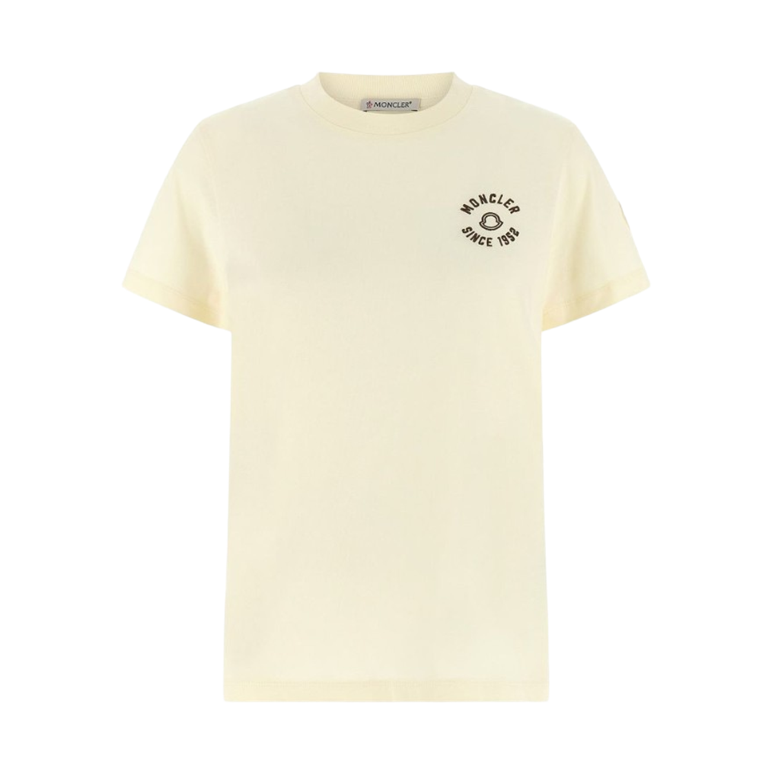 L1-093-8C00030-89AUO-034 (W) Moncler Embroidered Logo Cotton T-Shirt White - 26SS
