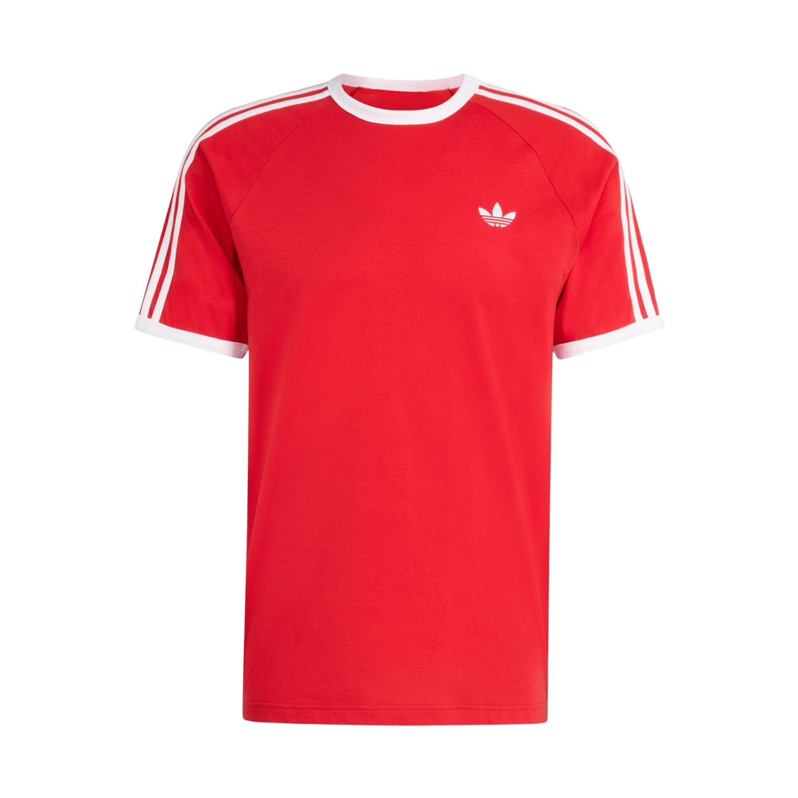 KE3535 Adidas Originals 3-Stripes T-Shirt Better Scarlet - KR Sizing