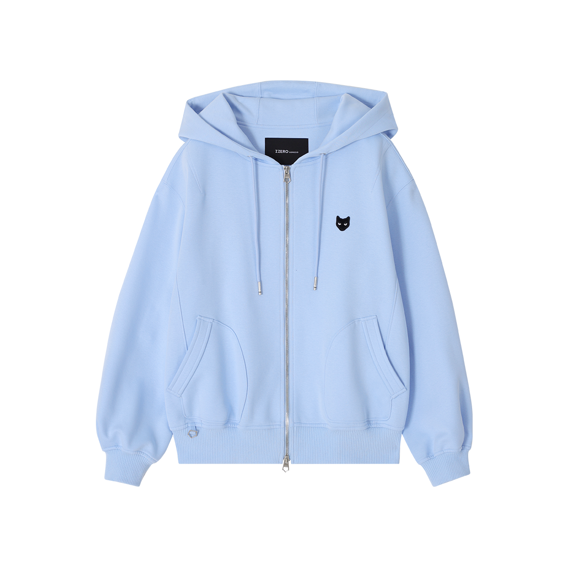 (W) 송지오 지제로 리미널 트레이스 후드 집업 블루((W) SONGZIO ZZERO Liminal Trace Hood Zip Up Blue)