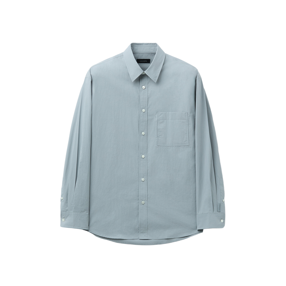 커스텀멜로우 레귤러핏 포켓 디테일 셔츠 그레이(Customellow Regular Fit Pocket Detail Shirt Gray) - 1