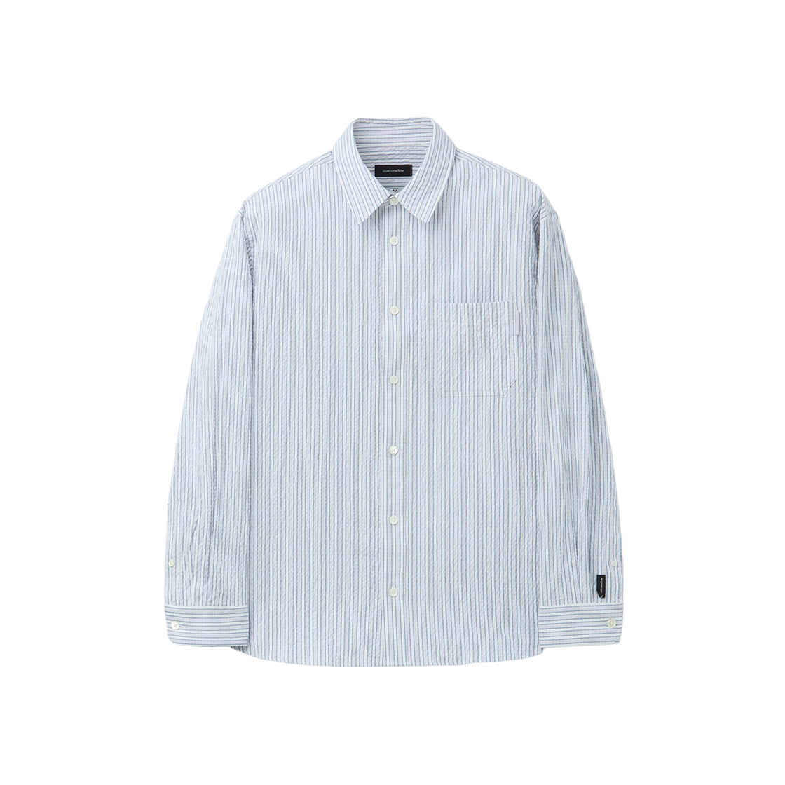 커스텀멜로우 릴렉스드 스트라이프 셔츠 아이보리(Customellow Relaxed Fit Stripe Shirt Ivory) - 1