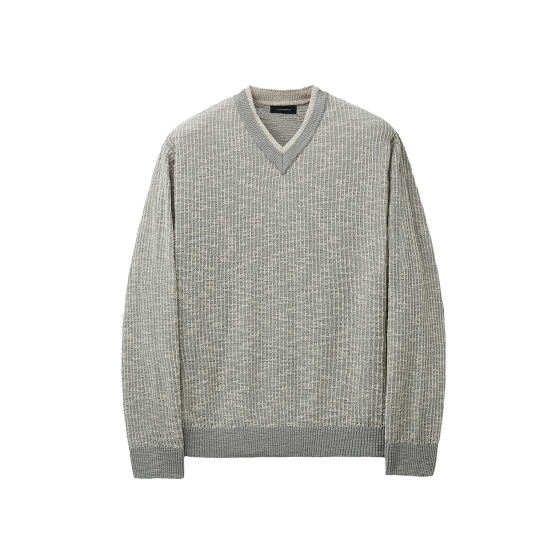 커스텀멜로우 브이넥 레이어드 스웨터 베이지(Customellow V Neck Layered Sweater Beige) - 1