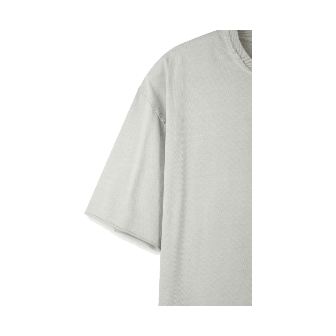 24/7 시리즈 다이드 워싱 로우 엣지 티셔츠 더스티 화이트(24/7 series Dyed Washing Raw Edge Crop T-Shirts Dusty White) - 4