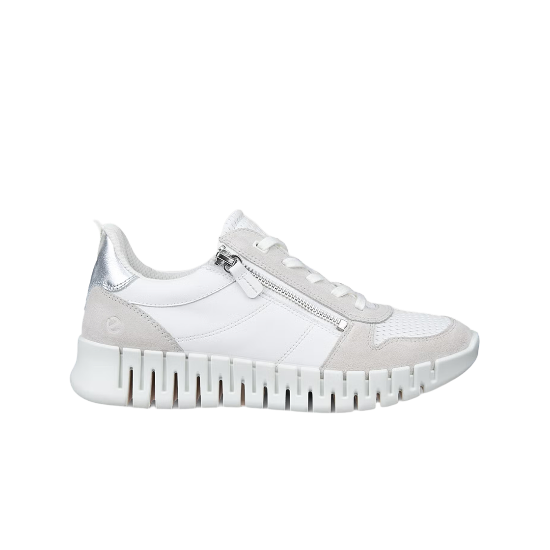 (W) 에코 그루브 레더 트레이너 화이트((W) Ecco Gruuv Leather Trainer White)