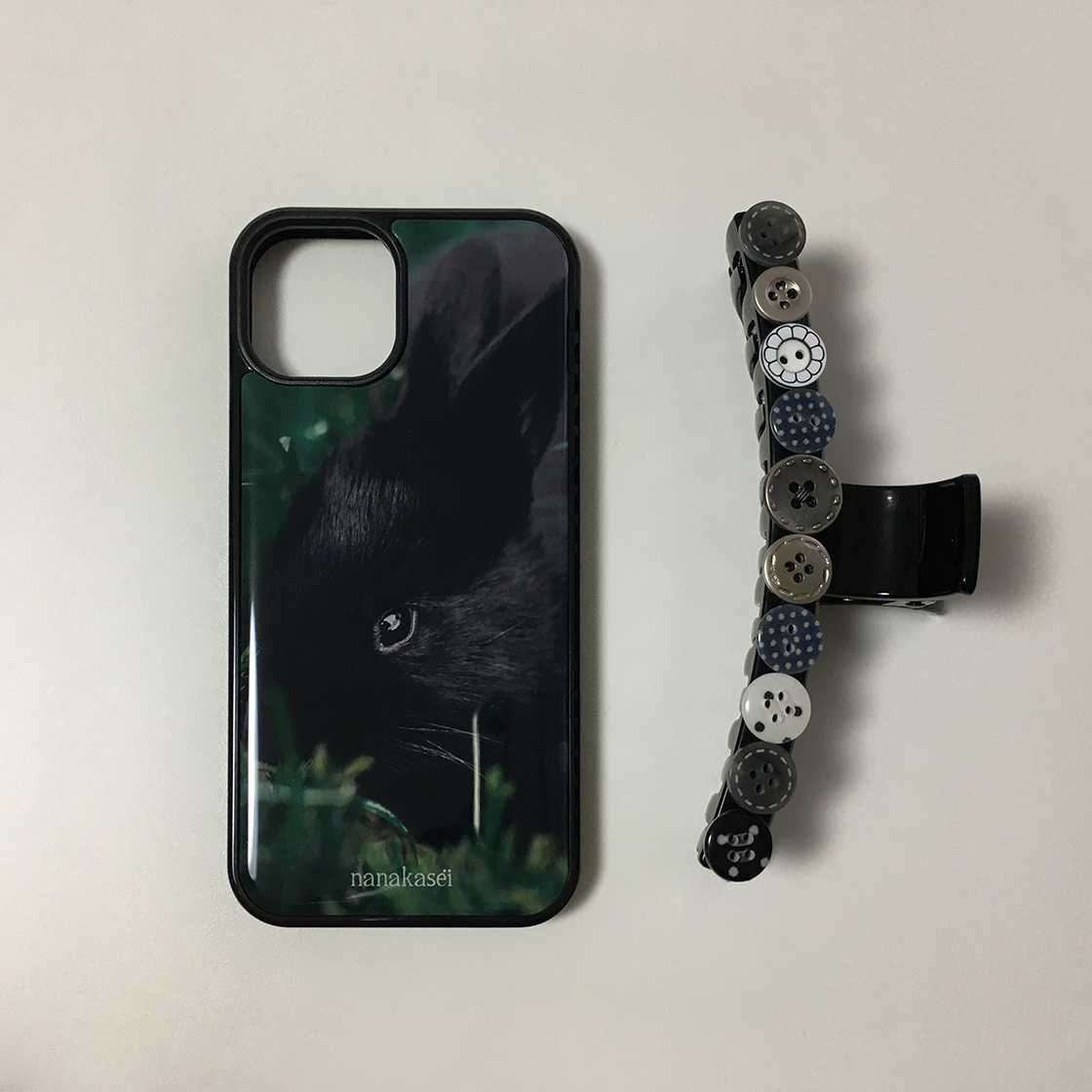 나나카세이 검은 토끼 에폭시 범퍼 케이스(NANAKASEI black rabbit epoxy bumper case) - 3