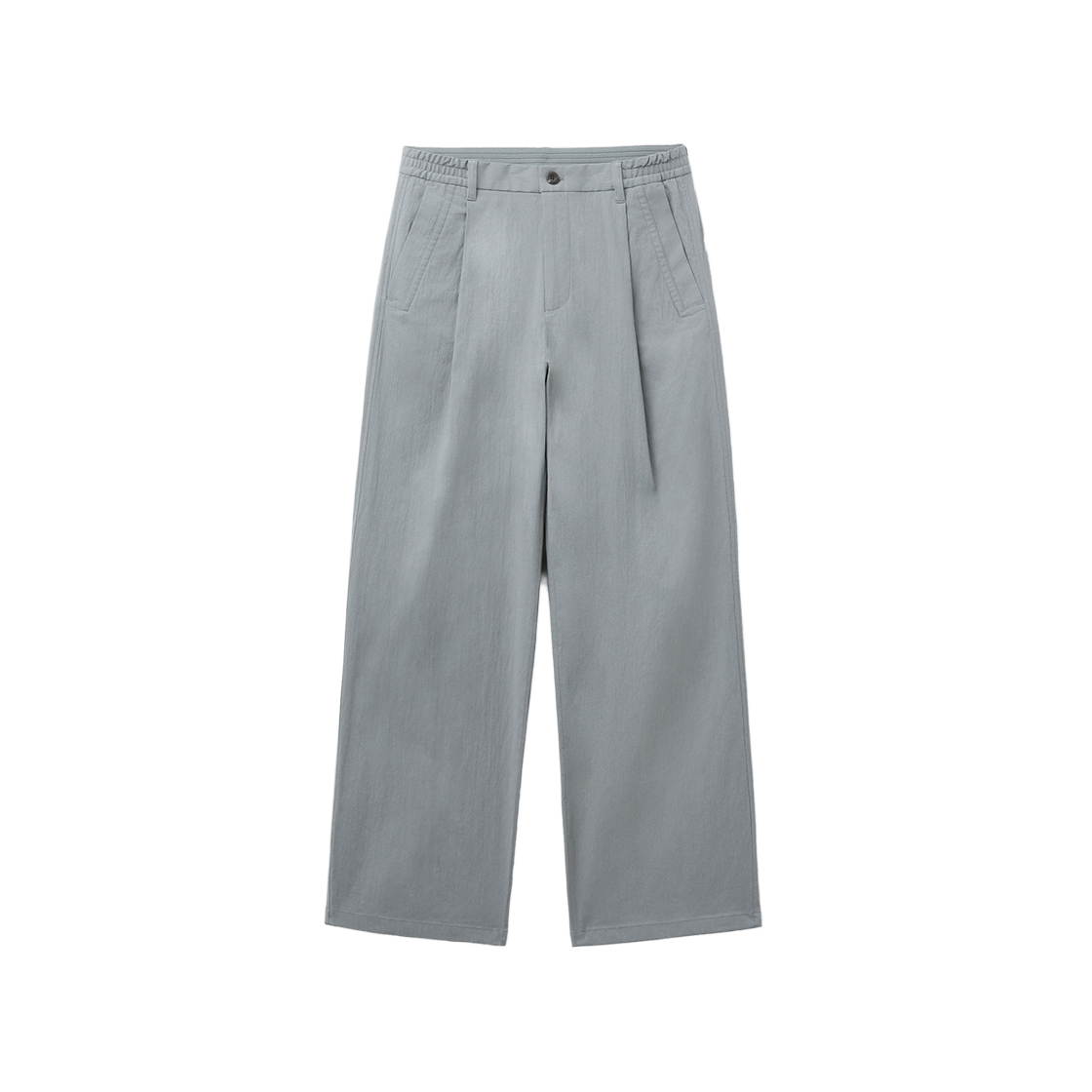 커스텀멜로우 루즈핏 턱 코튼 팬츠 그레이(Customellow Loose Fit Tucked Cotton Pants Gray)