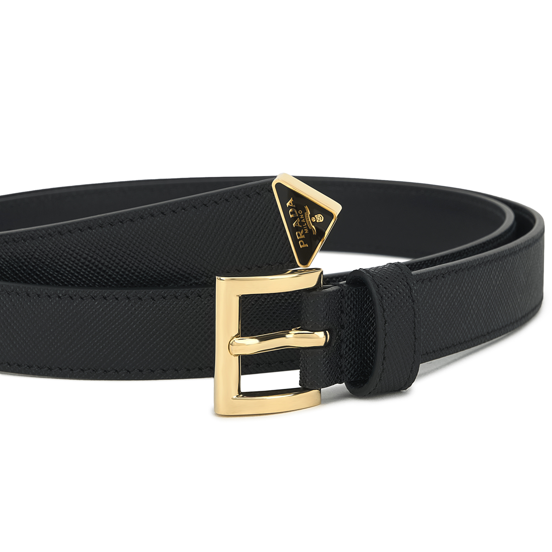 프라다 사피아노 레더 벨트 블랙(Prada Saffiano Leather Belt Black) - 2