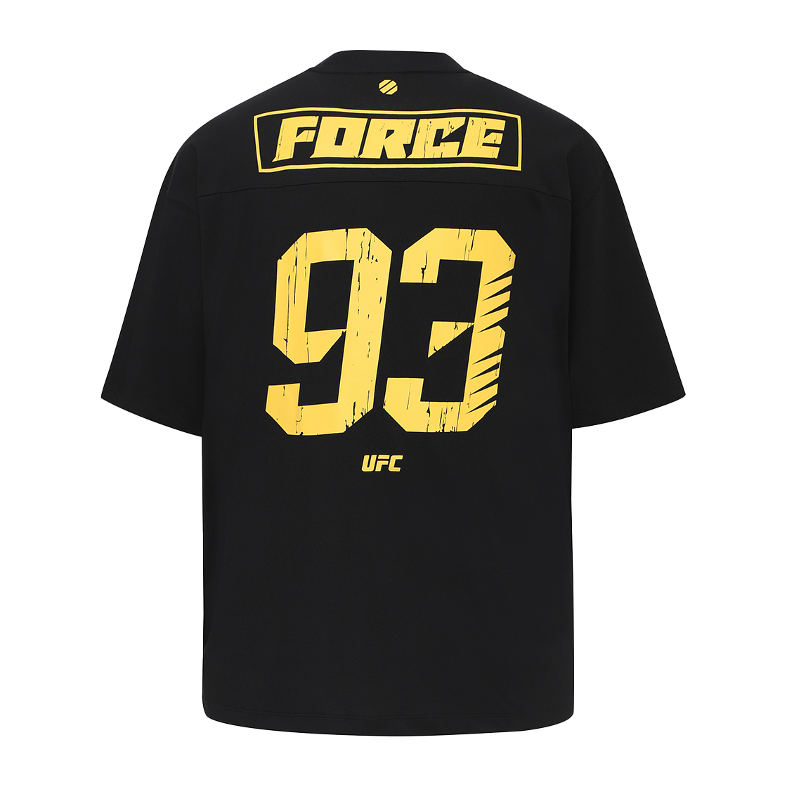 U2SSX1101BK UFC SPORT Force Mega Oversized Fit Short Sleeved Shirt Black