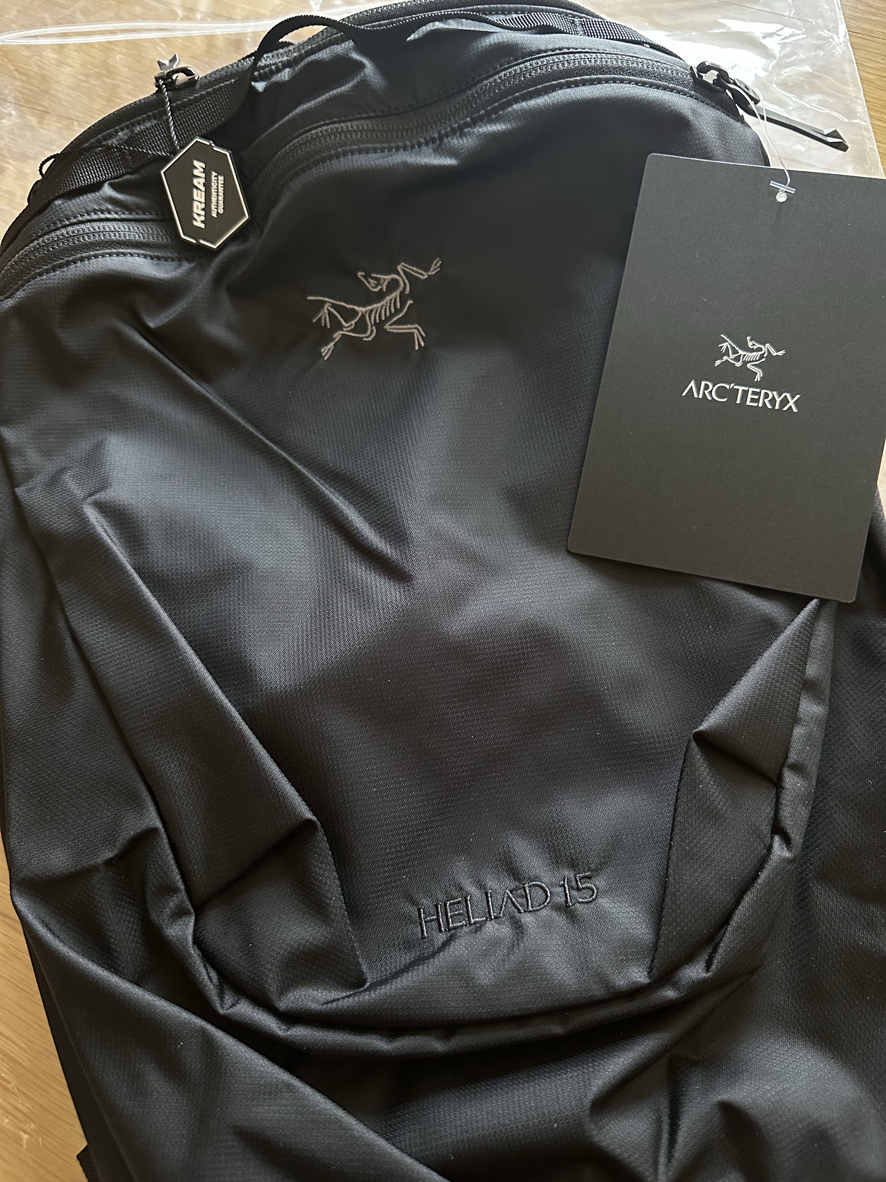 Arc'teryx Heliad 15 Backpack Black 착용 스타일